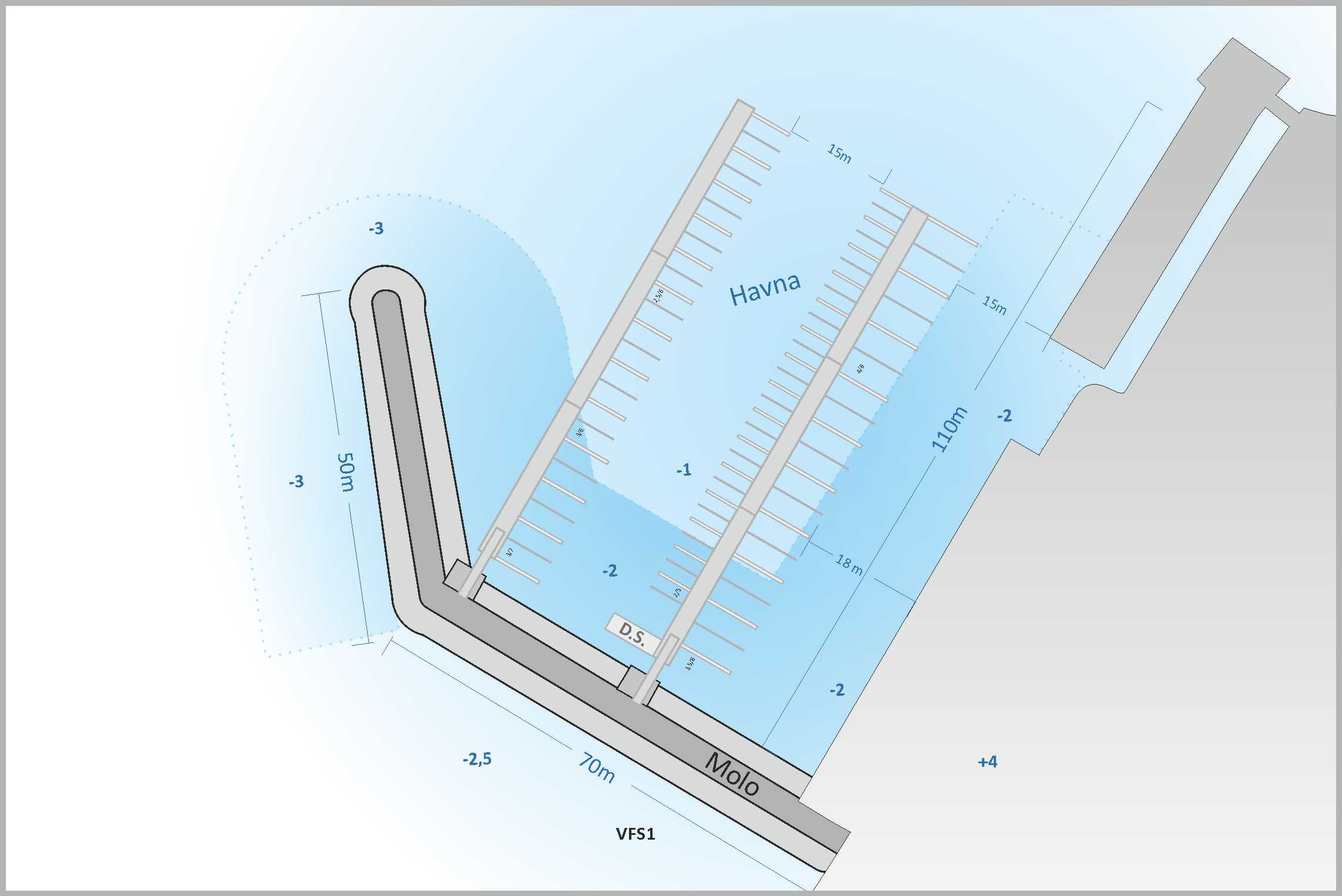 Planskisse Mikkelvik Marina komplett